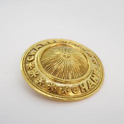 Chanel Brooch Circle GP Plated Gold Ladies