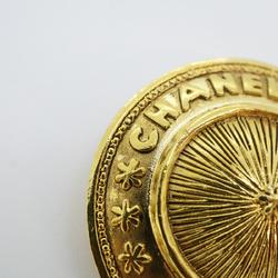 Chanel Brooch Circle GP Plated Gold Ladies