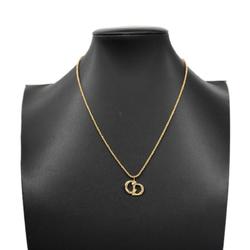 Christian Dior Necklace CD GP Plated Gold Women's