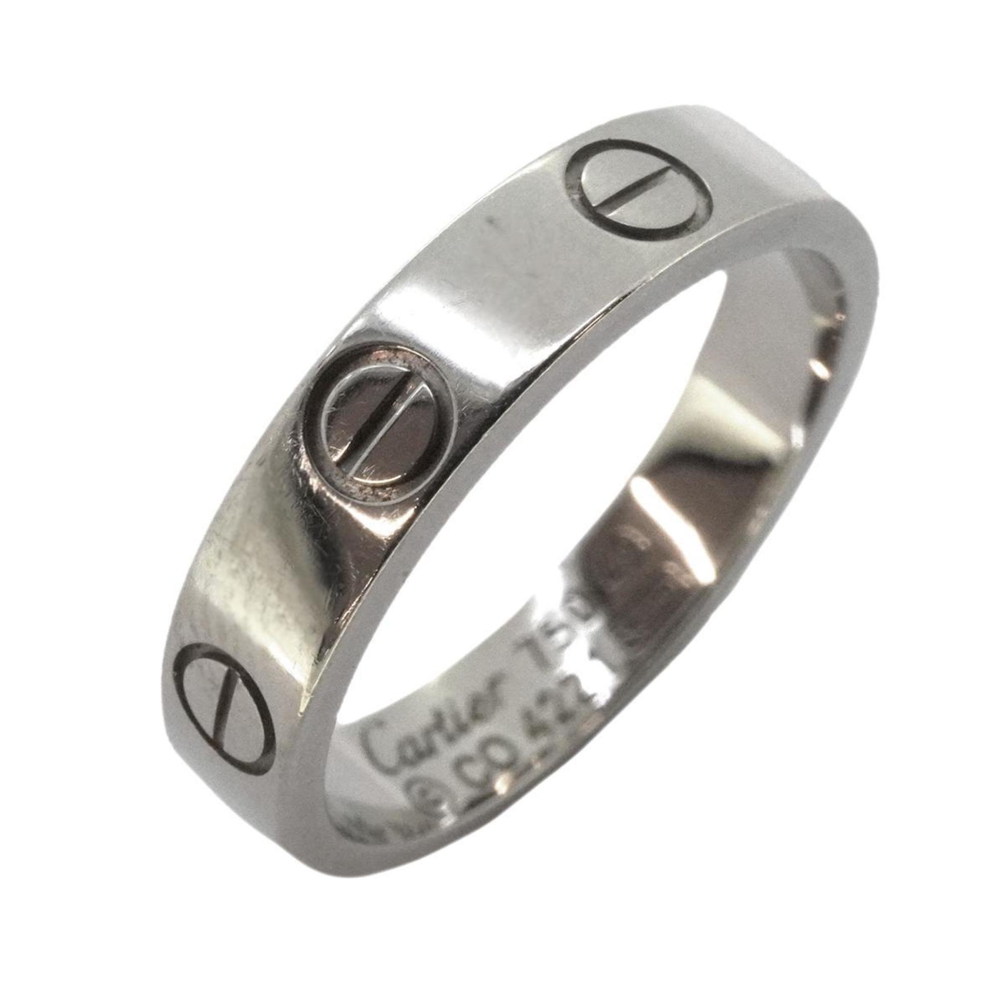 Cartier Ring Love K18WG White Gold Ladies