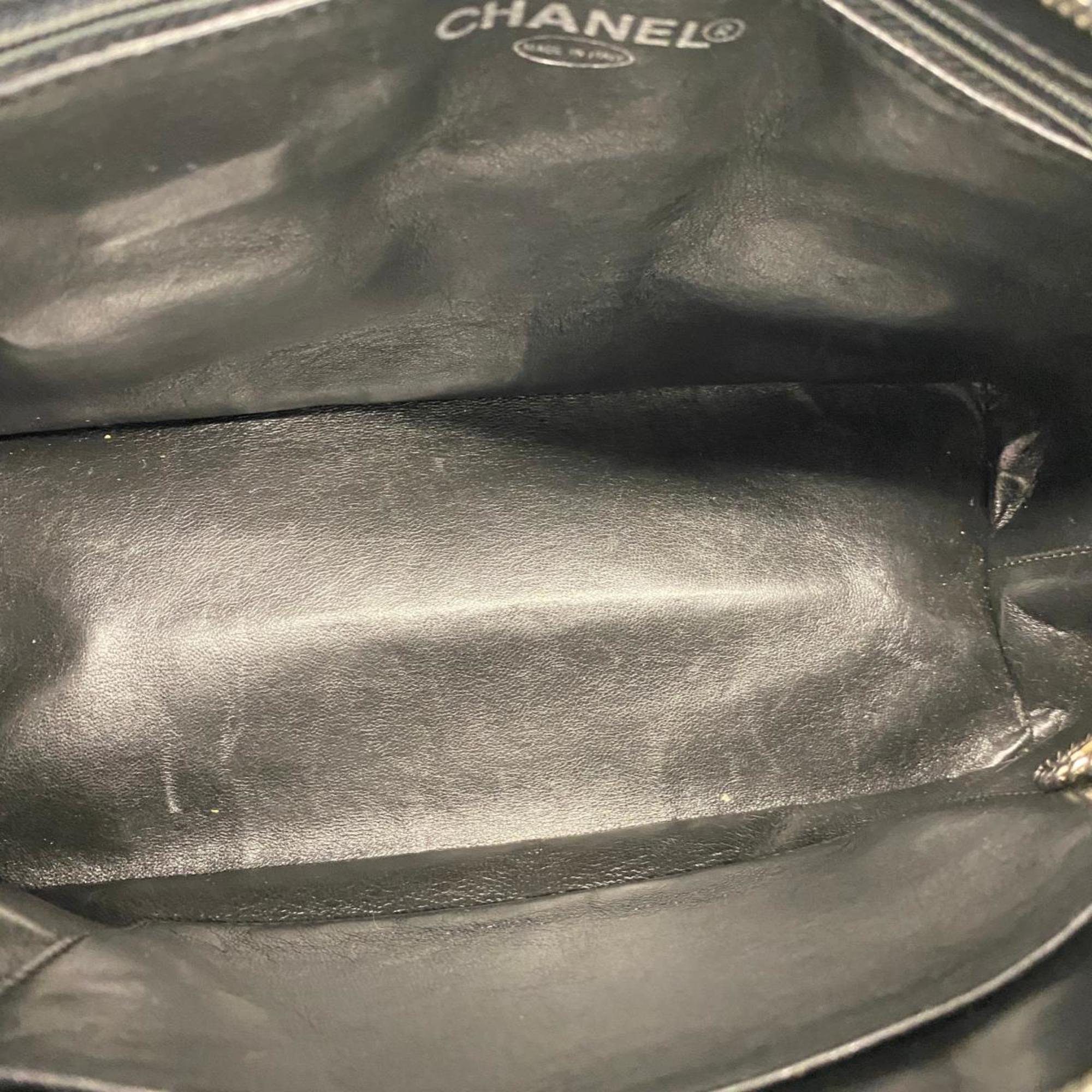 Chanel Tote Bag Reproduction Caviar Skin Black Women's