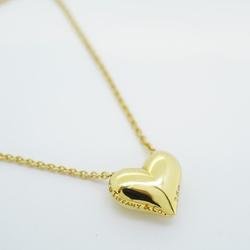 Tiffany Necklace Pinched Heart K18YG Yellow Gold Women's