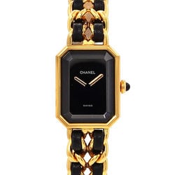 CHANEL Premiere XL size H0001 Ladies' watch Black Gold Quartz