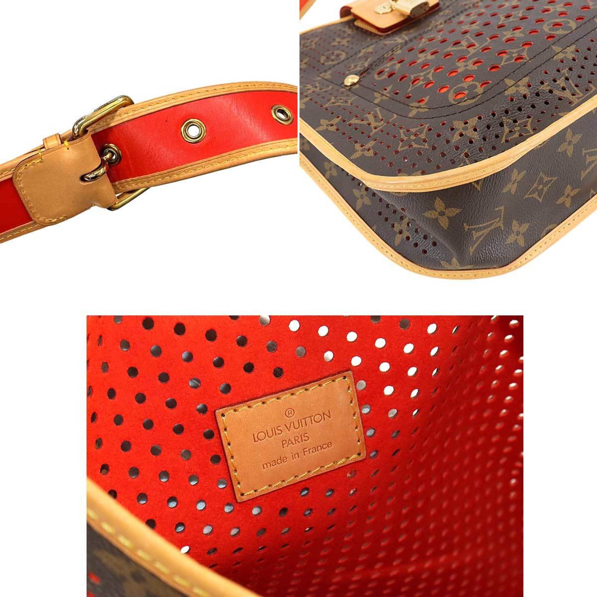 Louis Vuitton LOUIS VUITTON Monogram Perforated Musette Shoulder Bag Orange M95174