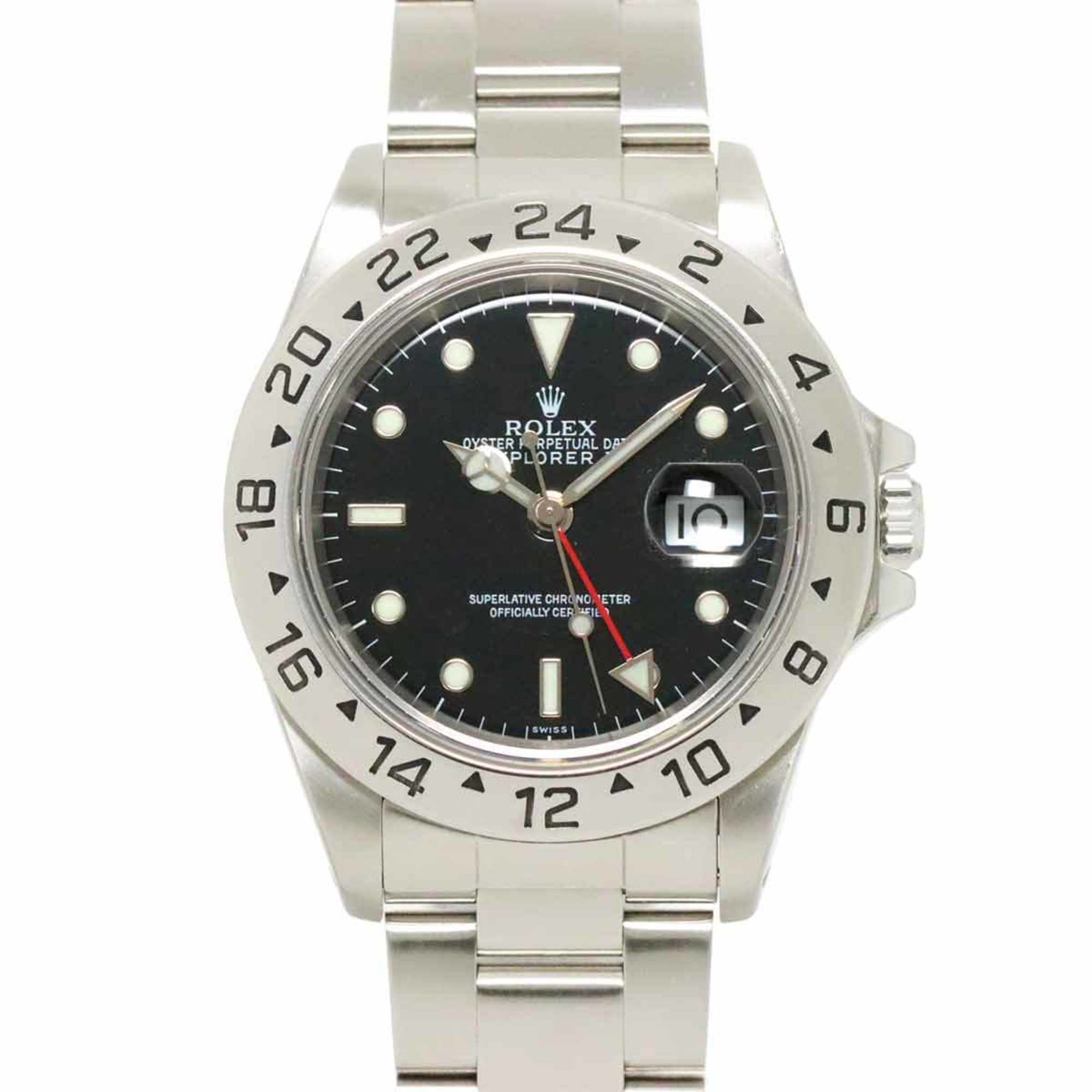 ROLEX Explorer II 16570 A-series Men's Watch Date Black Automatic