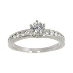 Tiffany & Co. Solitaire Diamond 0.35ct F VS1 3EX Ring Pt Platinum