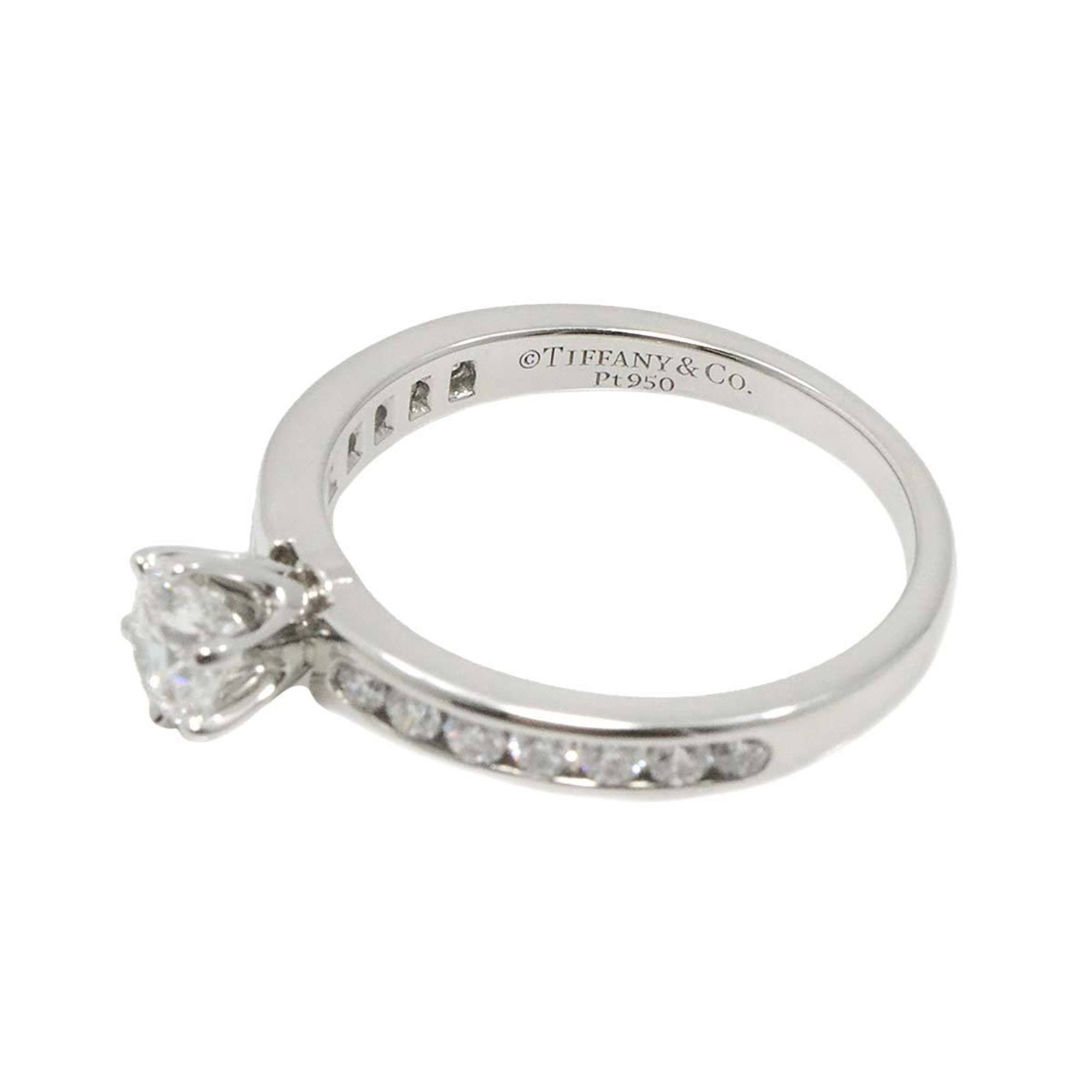 Tiffany & Co. Solitaire Diamond 0.35ct F VS1 3EX Ring Pt Platinum