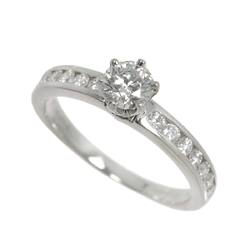 Tiffany & Co. Solitaire Diamond 0.35ct F VS1 3EX Ring Pt Platinum