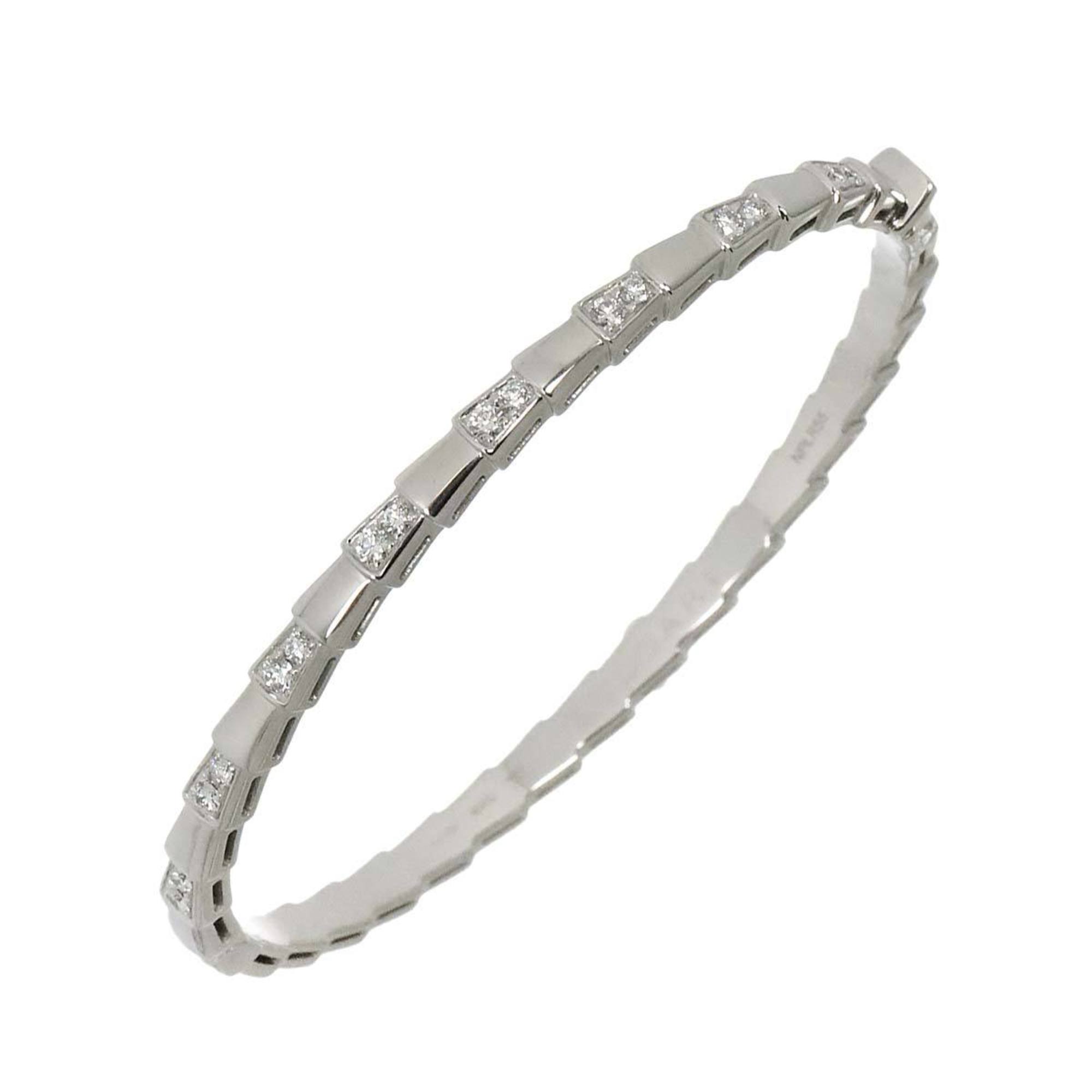 BVLGARI Serpenti Viper Diamond Bracelet M K18 WG White Gold 750