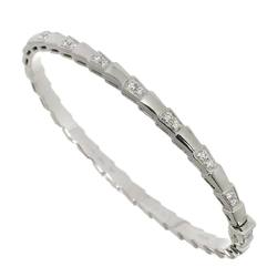 BVLGARI Serpenti Viper Diamond Bracelet M K18 WG White Gold 750