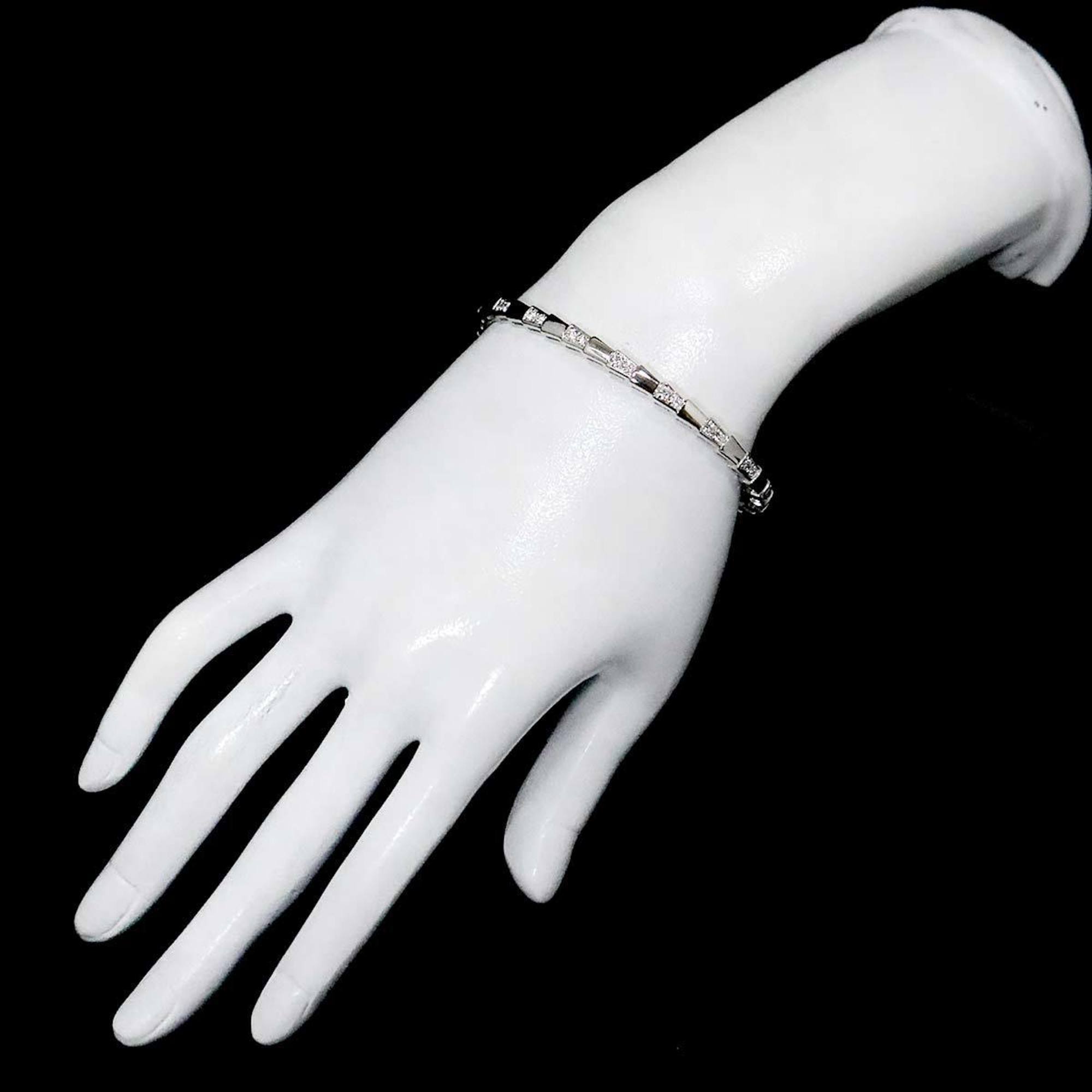 BVLGARI Serpenti Viper Diamond Bracelet M K18 WG White Gold 750