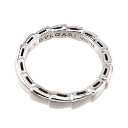 BVLGARI Serpenti Viper #57 Ring K18 WG White Gold 750