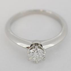 Tiffany Ring Solitaire 1PD Diamond Pt950 Platinum 0.34ct Ladies