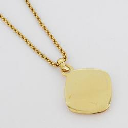 Christian Dior Necklace Diamond Shape GP Plated Gold Silver Women's