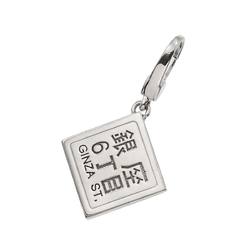 BVLGARI Ginza 6-chome Charm K18WG White Gold 750 Pendant Top