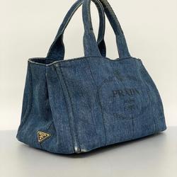 Prada tote bag canapa denim blue ladies