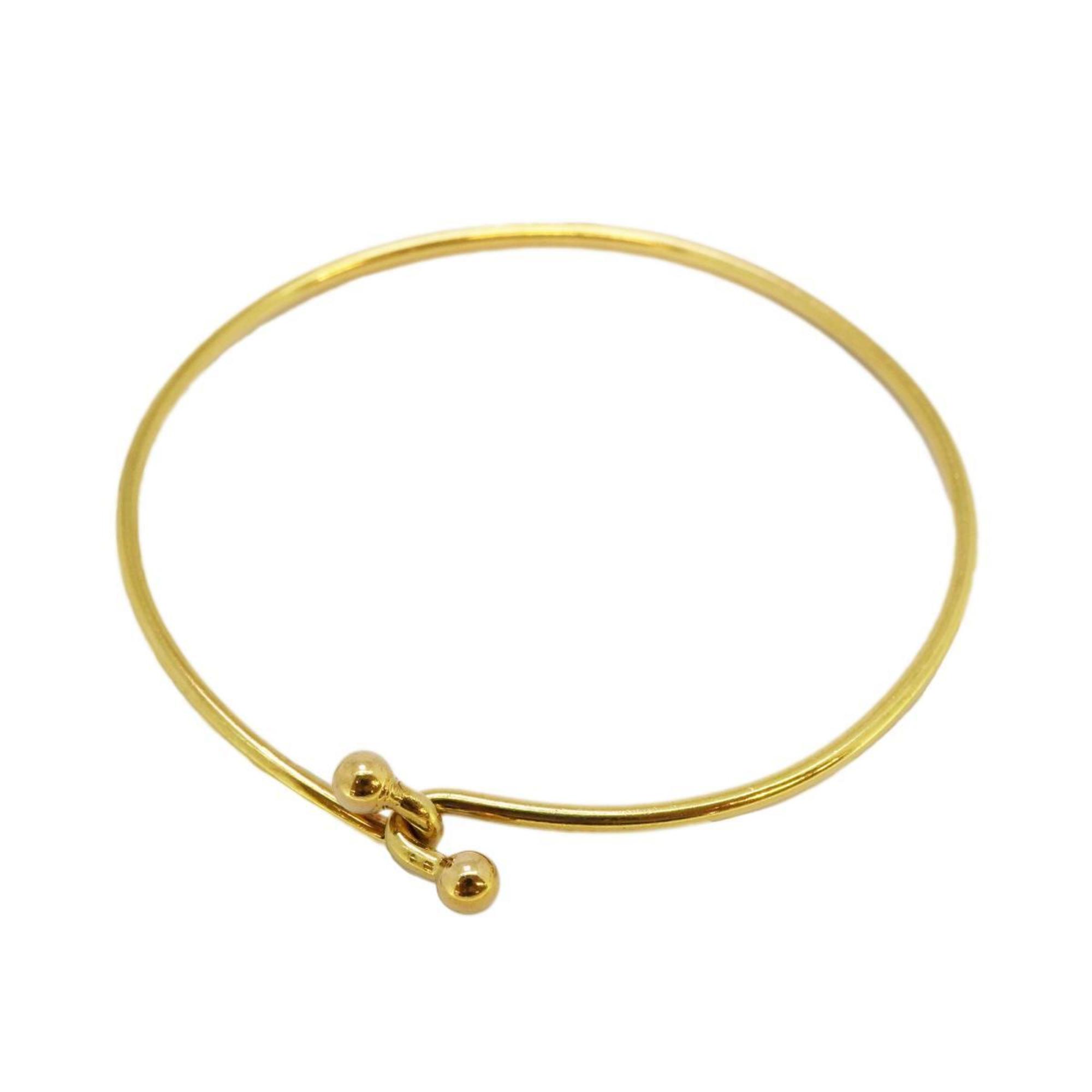 Tiffany Bracelet Double Hook K18YG Yellow Gold Men's Women's