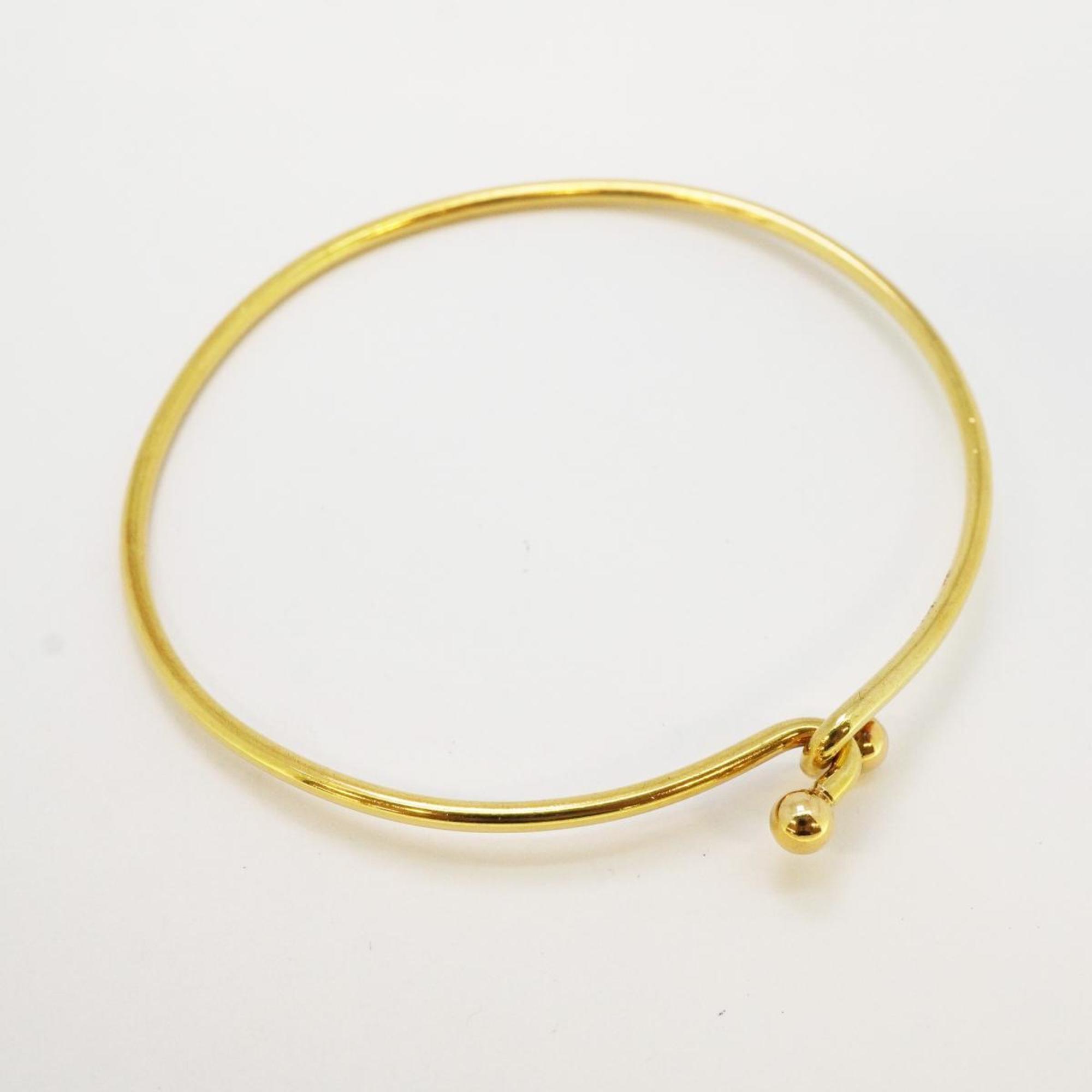 Tiffany Bracelet Double Hook K18YG Yellow Gold Men's Women's