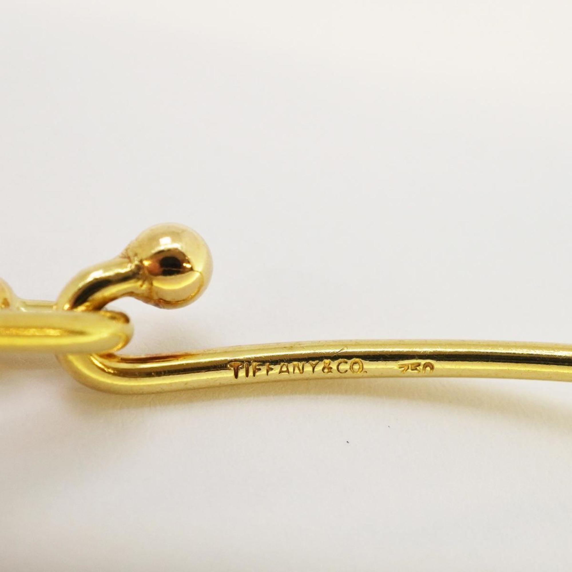 Tiffany Bracelet Double Hook K18YG Yellow Gold Men's Women's