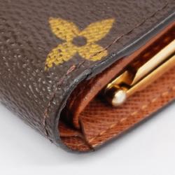 Louis Vuitton Wallet Monogram Porte Monnaie Biennois M61663 Brown Women's