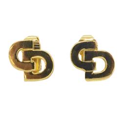 Christian Dior Earrings CD GP Plated Gold Women's