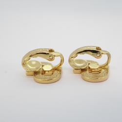 Christian Dior Earrings CD GP Plated Gold Women's