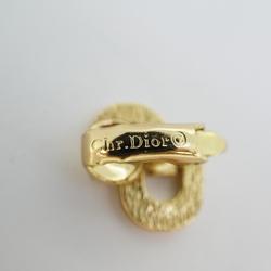 Christian Dior Earrings CD GP Plated Gold Women's