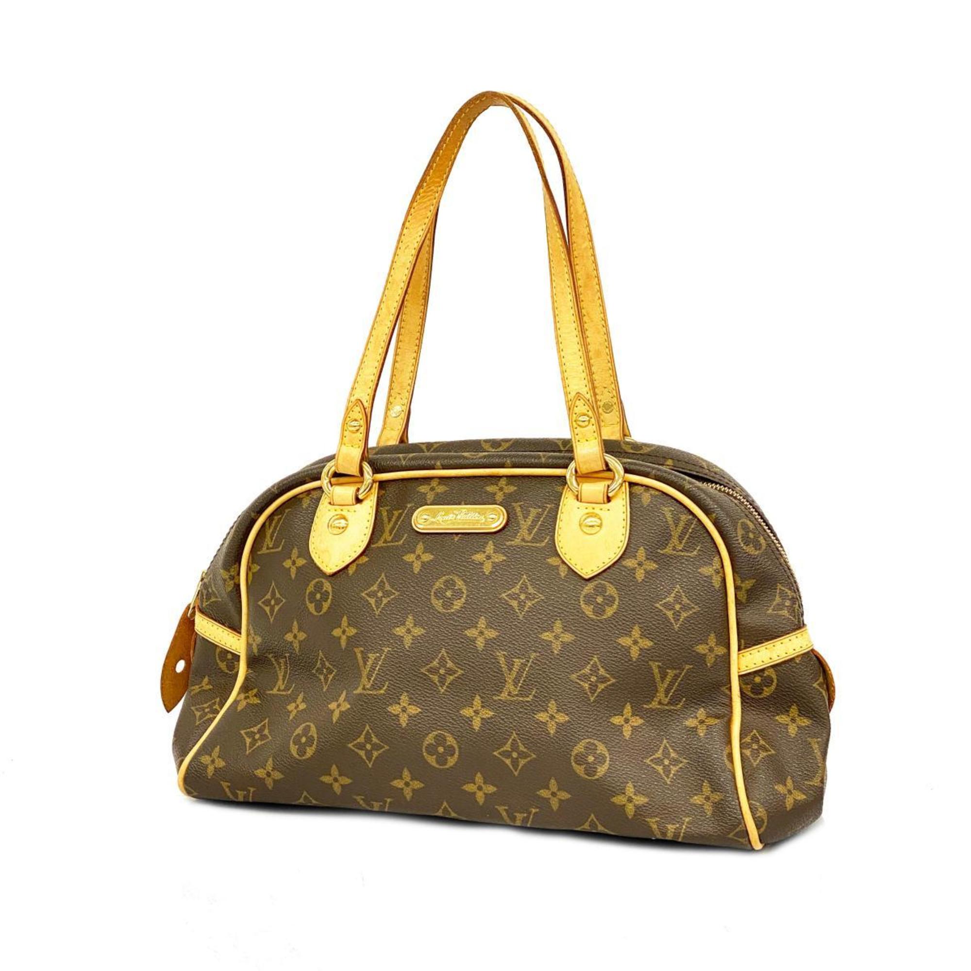 Louis Vuitton Shoulder Bag Monogram Montorgueil PM M95565 Brown Women's