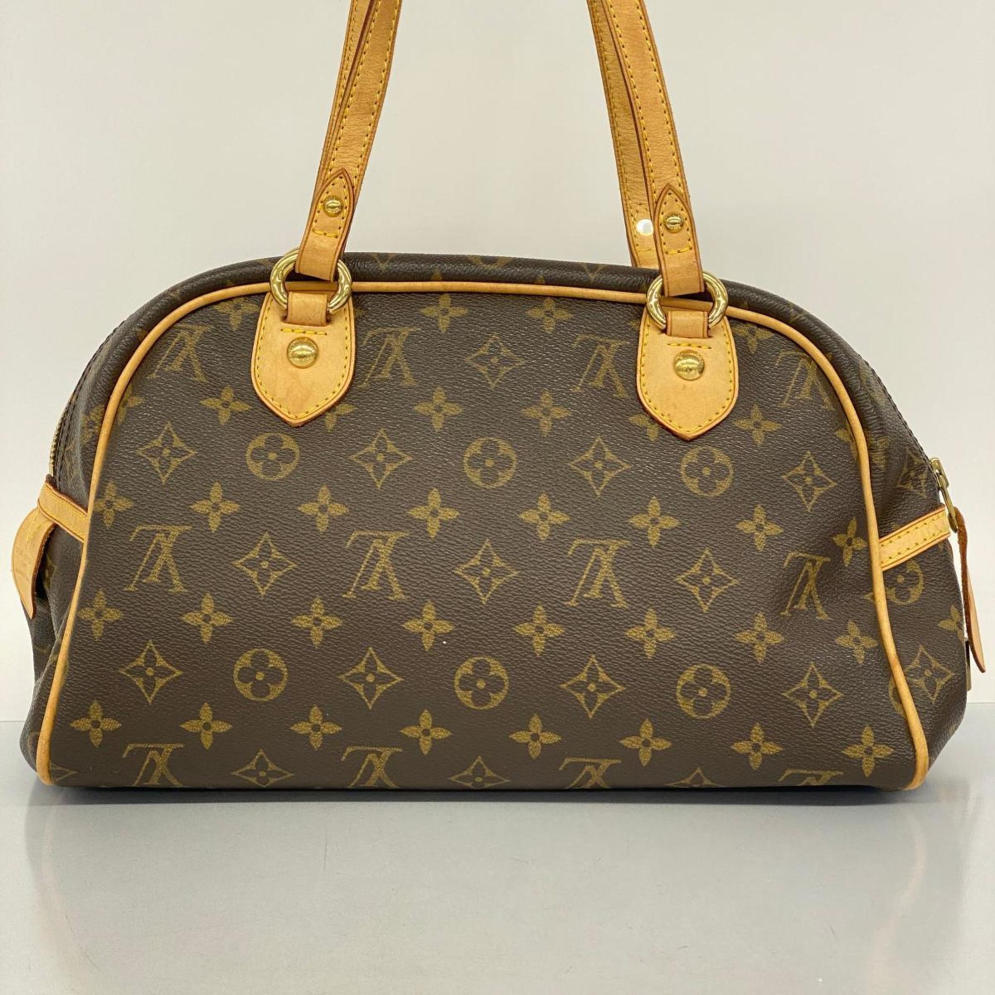 Louis Vuitton Shoulder Bag Monogram Montorgueil PM M95565 Brown Women's