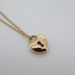 Tiffany Necklace Heart Lock K18PG Pink Gold Women's