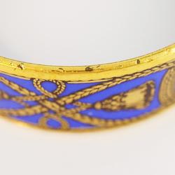 Hermes Bangle, GM enamel, horse, GP plating, cloisonné, gold, multi-color, for women