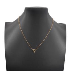 Tiffany Necklace Loving Heart K18YG Yellow Gold Women's