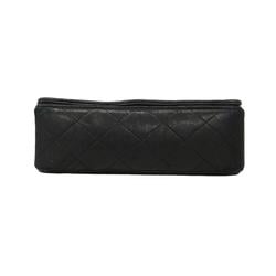 Chanel Shoulder Bag Matelasse Chain Lambskin Black Women's