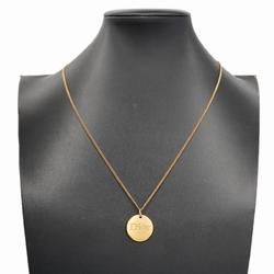 Christian Dior Necklace Circle GP Plated Gold Women's