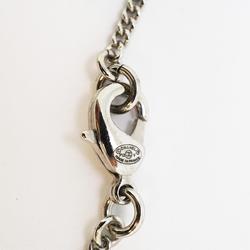 Chanel Necklace Coco Mark Rhinestone Metal Silver F12V Women's