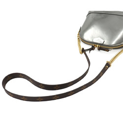 LOUIS VUITTON Vernis Alma Mini Chain Shoulder Bag Monogram Leather Silver M52748 Gold Hardware RFID