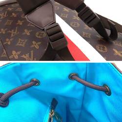 Louis Vuitton LOUIS VUITTON Trunk Lille Monogram Christopher Backpack Brown Multicolor M59662 RFID