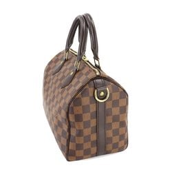 Louis Vuitton Damier Speedy Bandouliere 25 2way Hand Shoulder Bag Ebene N41368