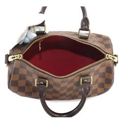 Louis Vuitton Damier Speedy Bandouliere 25 2way Hand Shoulder Bag Ebene N41368