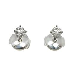 Tiffany & Co. Solitaire Diamond 0.19ctx2 H VVS1 3EX Earrings Pt Platinum Stud Pierced