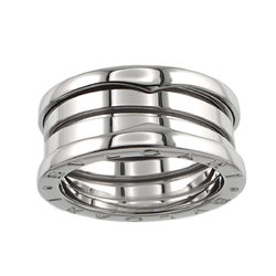 BVLGARI B-ZERO1 3-Band #54 Ring, K18 WG White Gold 750, Ring