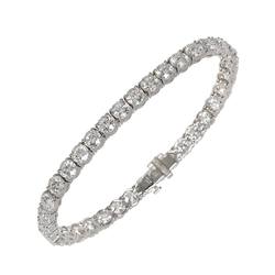 Harry Winston HW Diamond 14.62ct Bracelet 17cm Round Cut Tennis Pt Platinum