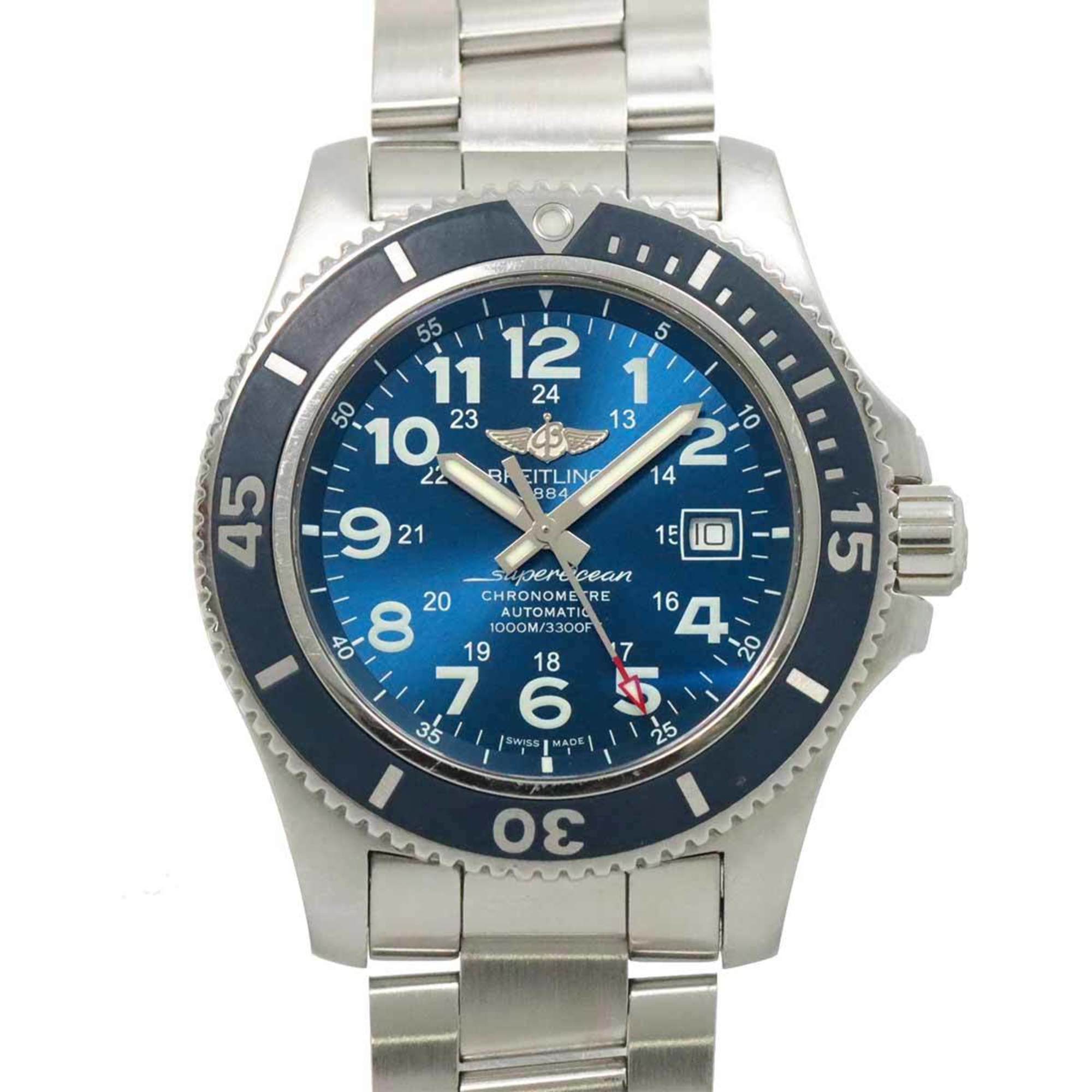 BREITLING SuperoceanII 44 A17392 Men's Watch Date Blue Automatic