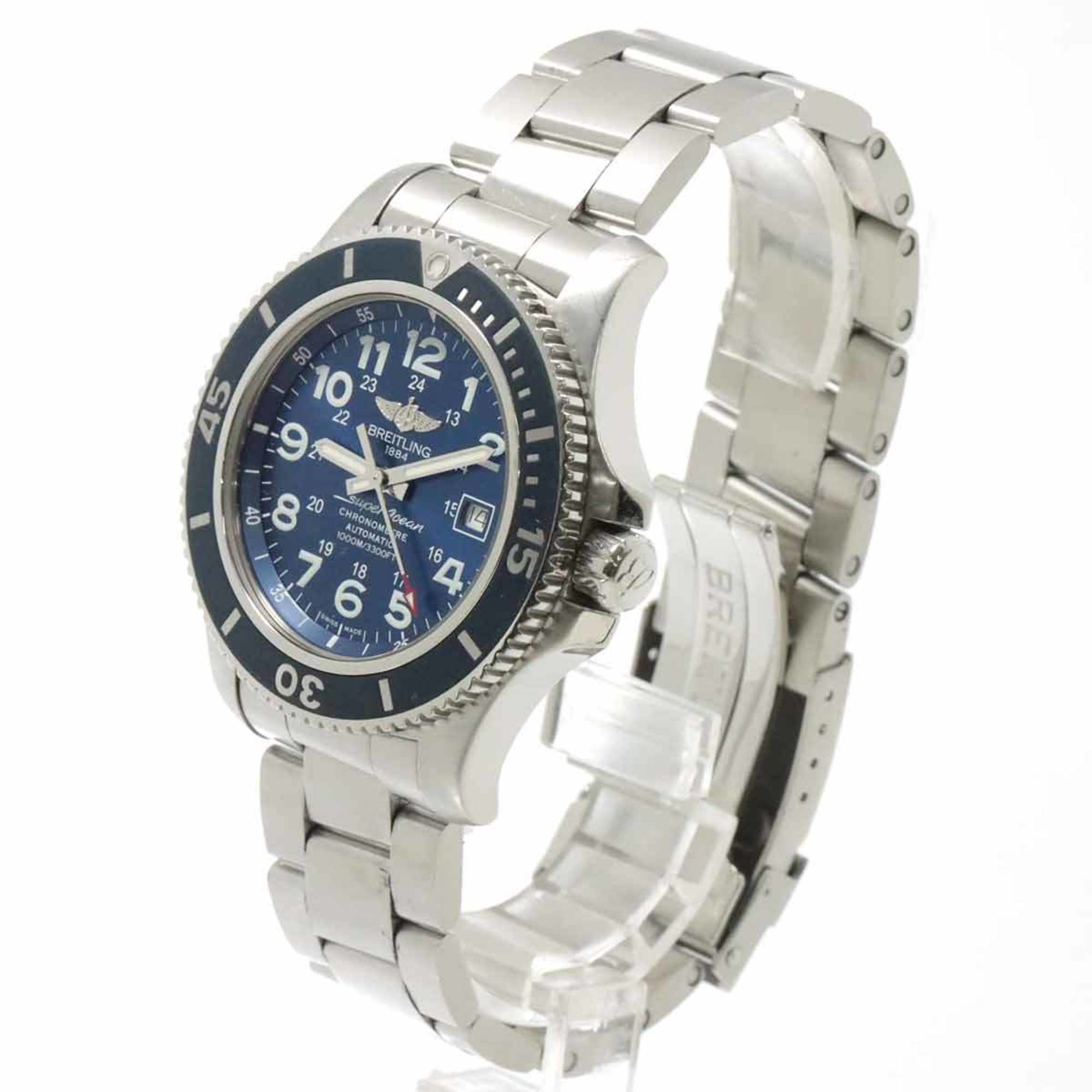 BREITLING SuperoceanII 44 A17392 Men's Watch Date Blue Automatic