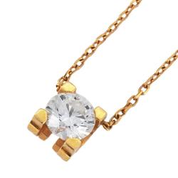 Cartier Necklace C de 1PD Diamond K18PG Pink Gold Ladies