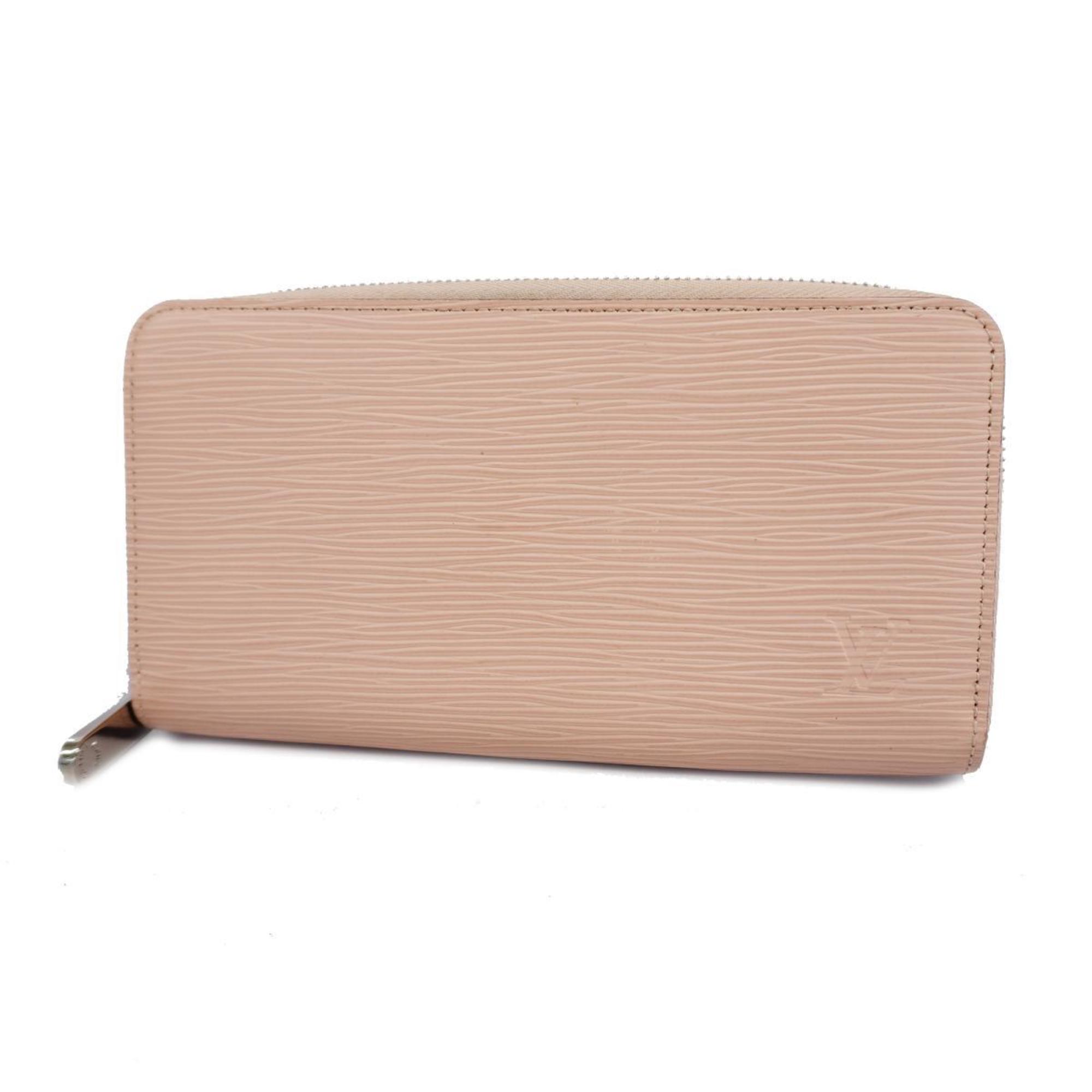 Louis Vuitton Long Wallet Epi Zippy M61374 Rose Nacle Ladies