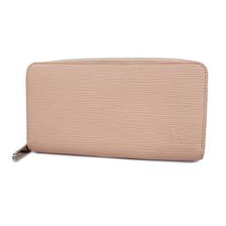 Louis Vuitton Long Wallet Epi Zippy M61374 Rose Nacle Ladies