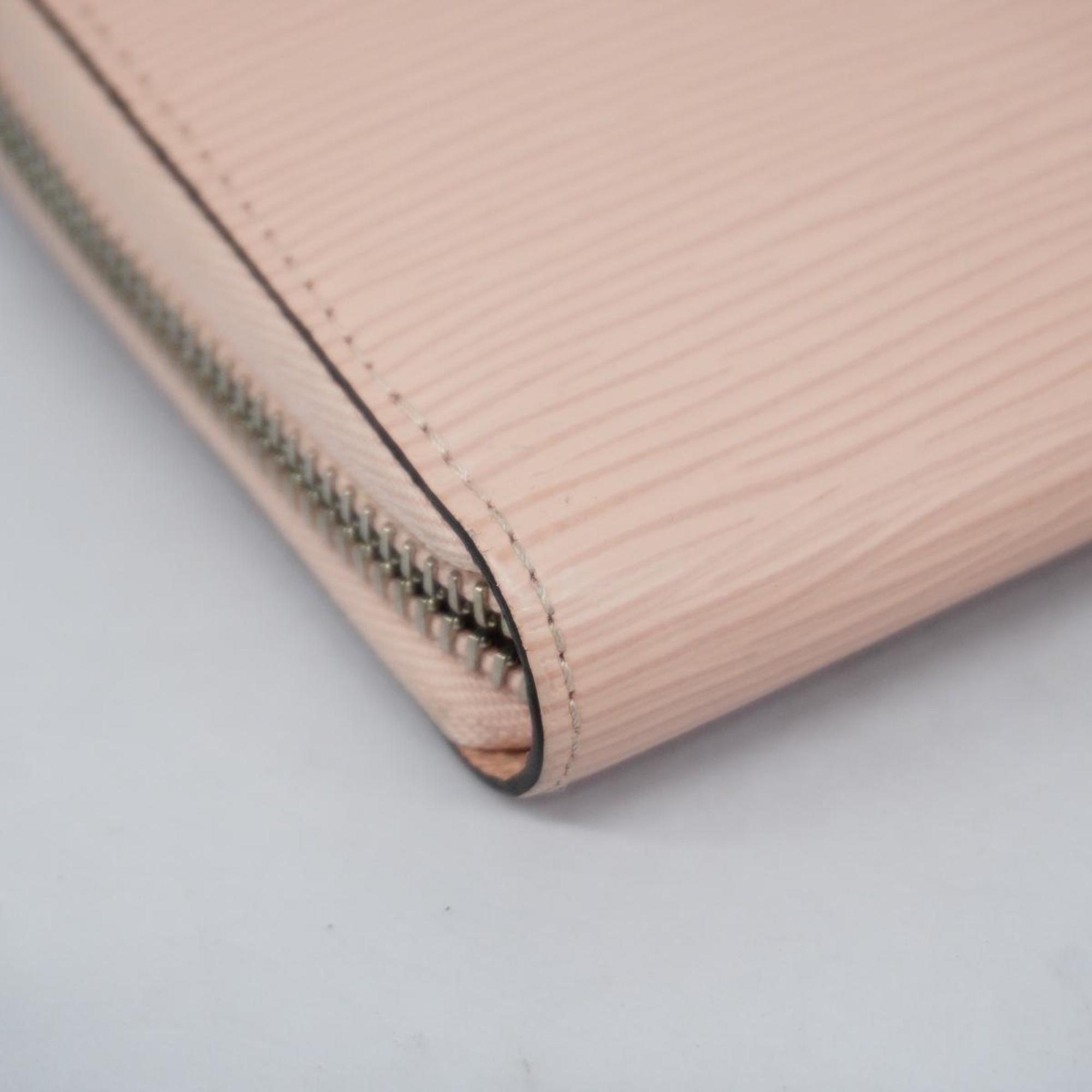 Louis Vuitton Long Wallet Epi Zippy M61374 Rose Nacle Ladies