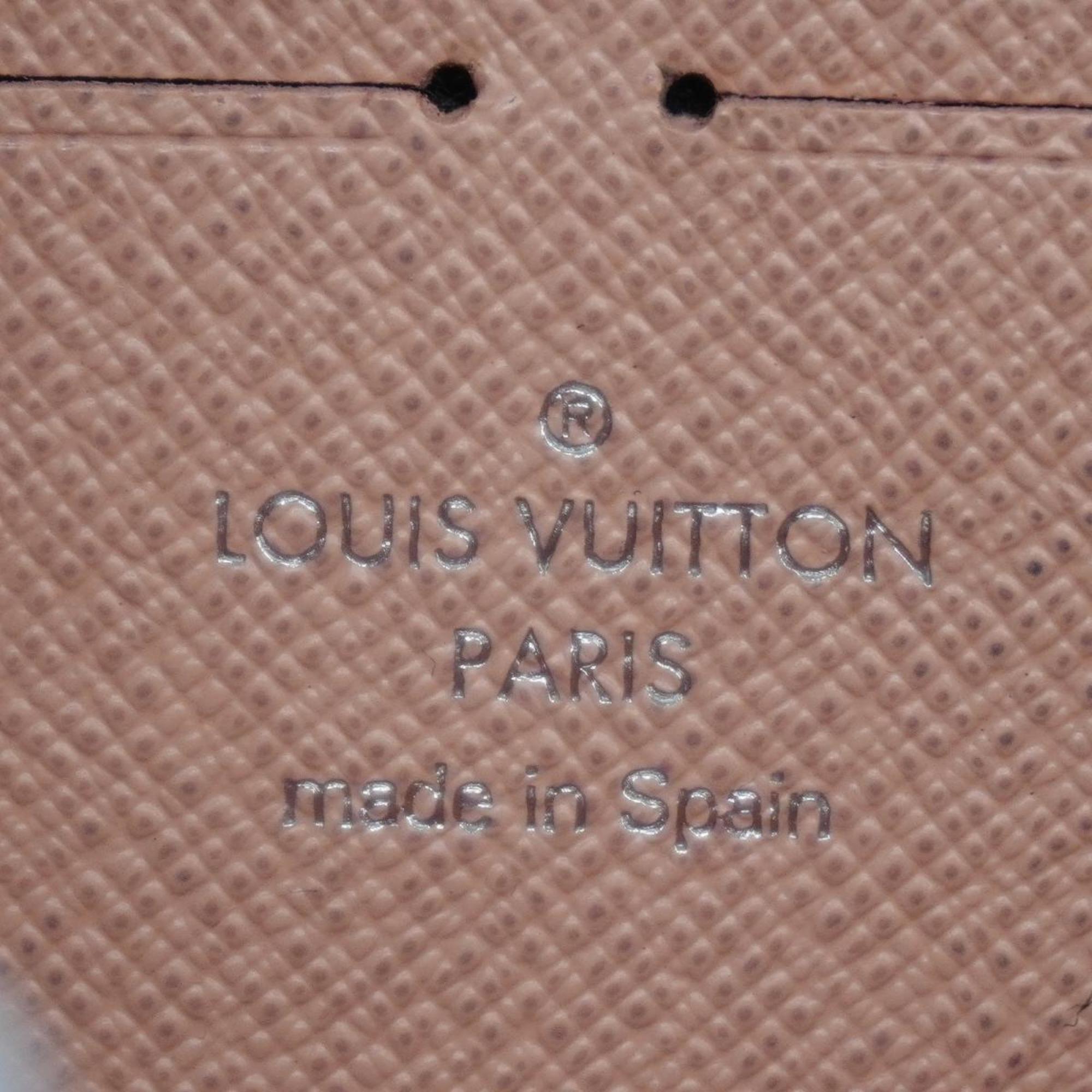 Louis Vuitton Long Wallet Epi Zippy M61374 Rose Nacle Ladies