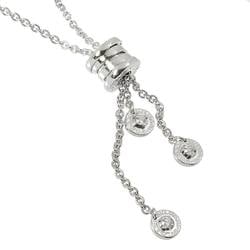 BVLGARI B-ZERO1 Element Diamond Necklace 45cm K18 WG White Gold 750